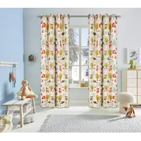 OTTO home Verdunkelungsvorhang OTTO HOME "Waldtiere" Gr. 2, bunt (beige, bunt), B:130cm H:175cm, Polyester, Gardinen, bedruckte Kindergardine, blickdicht, verschiedene Größen