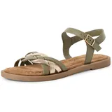 TAMARIS Sandalette Damen Flach grün,EU 36