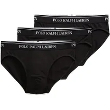 Ralph Lauren Slips unifarben Schwarz / Weiß XL 3er Pack
