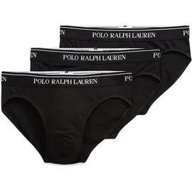Ralph Lauren Slips unifarben Schwarz / Weiß XL 3er Pack