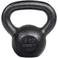 hms fitness Kettlebell aus Gusseisen 8 kg schwarz