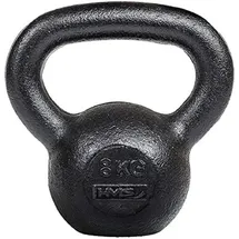 hms fitness Kettlebell aus Gusseisen 8 kg schwarz