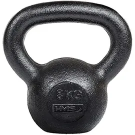 hms fitness Kettlebell aus Gusseisen 8 kg schwarz