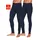 H.I.S. H.I.S Lange Unterhose Packung, 2 Stk., mit Bündchen am Bein Gr. S - 2 Stk., navy, , 26728209-S 2 Stk.