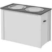 PawHut Hundenapf Futterstation mit Stauraum