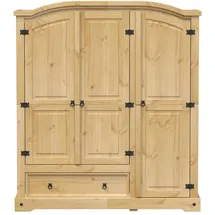vidaXL Kleiderschrank Corona 151,5 x 170 x 52 cm Braun