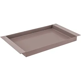 REMEMBER Metall-Tablett groß mocca