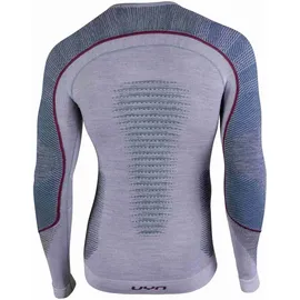 Uyn AMBITYON UW LG_SL. Melange T-Shirt Men's Weiße Melange/Avio/Bordeaux XL