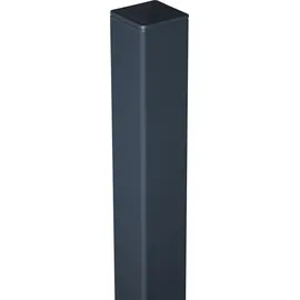 GROJA Zaunpfosten 6 x 240 cm Anthrazit/Aluminium