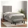 vidaXL Boxspringbett 100 x 200 cm Hellgrau