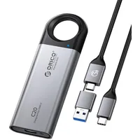 ORICO Externe SSD Festplatte 2TB bis zu 2000 MB/s, Portable SSD mit Aufhängeloch und C auf A/C Kabel, USB 3.2 Gen2 External Solid State Drive Kompatibel mit Windows, Mac und Android C20