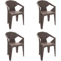 garbar resol garbar Delta Sessel Indoor, Outdoor Set 4 Schokolade