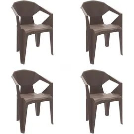 garbar resol garbar Delta Sessel Indoor, Outdoor Set 4 Schokolade