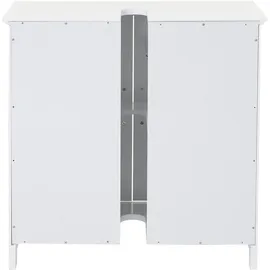 Mendler Waschbeckenunterschrank HWC-A85, Badschrank 60x60x30cm ~ weiß