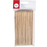 Rayher 6121631 Bastelhölzer, 150 mm x 20 mm, 36 Stück, natur, Holzspatel zum Basteln, Holzstiele