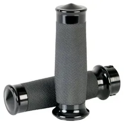 Lenker-Griffe für Harley-Davidson schwarz, Aluminium, Paar