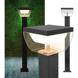 Maxkomfort GmbH Außenstandleuchte Edelstahl Kunststoff 80 cm 1 Stück grau