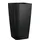 LECHUZA Cubico 30 Komplettset 30 x 30 x 56 cm schwarz hochglanz