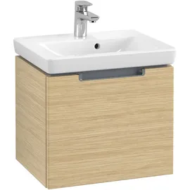 Villeroy & Boch Subway 2.0 Waschtischunterschrank, 1 Auszug, Waschbecken mittig, 485x420x380mm, Eckig Nordic Oak
