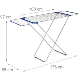 Relaxdays 13,6 m silber