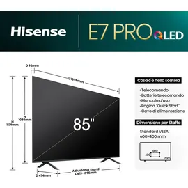 Hisense 85E7NQ Pro 85 Zoll QLED 4K TV