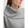 Tom Tailor Damen Sweatshirt mit asymmetrischem Kragen, grau, Meliert, Gr. M