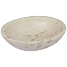 vidaXL Waschbecken Creme 53 x 40 x 15 cm