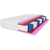 marpur 7 ZONEN Kokos-Taschenfederkernmatratze Folyeso 180 x 200 cm H3/H4