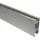 Interdeco GARDINENSTANGE INNENLAUF Smartline Paxo 480 cm (geteilt in 3 x 160 cm), 1-läufig, 14x35 mm Edelstahl-Optik