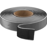 Monacor CS-3DUO Klettband (L x B) 3m x 25mm Schwarz 1St.