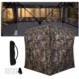 COSTWAY Angelzelt, Personen: 4, 360° Einweg-Durchsicht Pop-up Tarnzelt