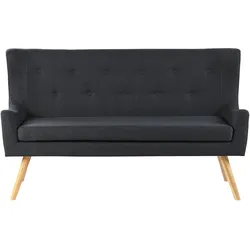 2-Sitzer Küchensofa schwarz SKIBBY