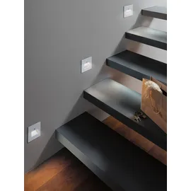 Paulmann Wandeinbauleuchte Edge Quadro 1 eckig 80x42mm 1,2W 25lm 2700K Weiß
