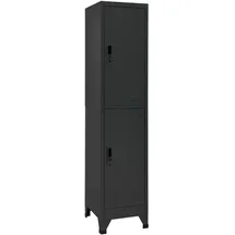 vidaXL Schließfachschrank Stahl 38x45x180 cm Anthrazit