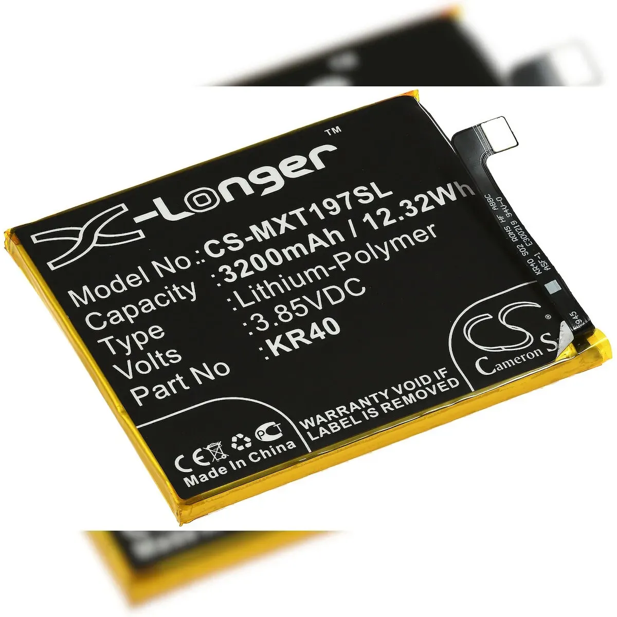 Powery Akku passend für Handy, Smartphone Motorola Moto One Vision / XT1970 / Typ KR40 u.a.