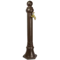 Moritz Wasserzapfstelle Garten Wasserzapfsäule Antik-Stil Braun 84 cm Standbrunnen
