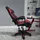 Hti-Living Krit Relax Gaming-Stuhl Schwarz-Rot