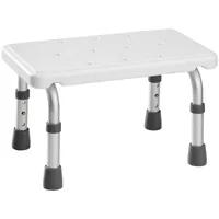 Tectake Badewannen-Einstiegshilfe Aluminium und Kunststoff 41 x 26 x 21 – 26,5 cm Weiß