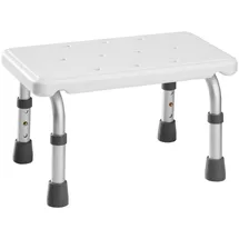 Tectake Badewannen-Einstiegshilfe Aluminium und Kunststoff 41 x 26 x 21 – 26,5 cm Weiß
