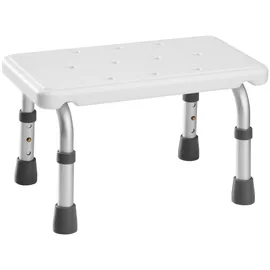 Tectake Badewannen-Einstiegshilfe Aluminium und Kunststoff 41 x 26 x 21 – 26,5 cm Weiß