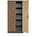 Stahlschrank Werkzeugschrank Stahlblech Pulverbeschichtet Flügeltürschrank cm x cm x cm Anthrazit-Holzoptik