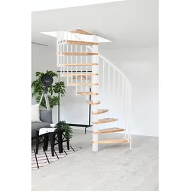 Minka Spindeltreppe Luna 38 305,5 cm Holz Weiß