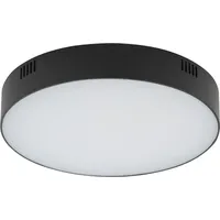 Licht-Erlebnisse Deckenleuchte LED rund D: 21 cm Schwarz warmweiß