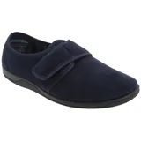 Sleepers Herren Tom Hausschuhe / Pantoffeln mit Klettverschluss, WildKunstleder DF845 (47 EU) (Marineblau) - Blau - 47