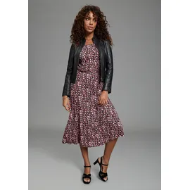 Bruno Banani Maxikleid Geblümt Schwarz 34