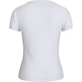 Tommy Hilfiger Dw0dw17385 Kurzarm-T-Shirt Mit V-ausschnitt White M