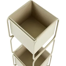 Beliani Pflanzenständer 75 cm Beige