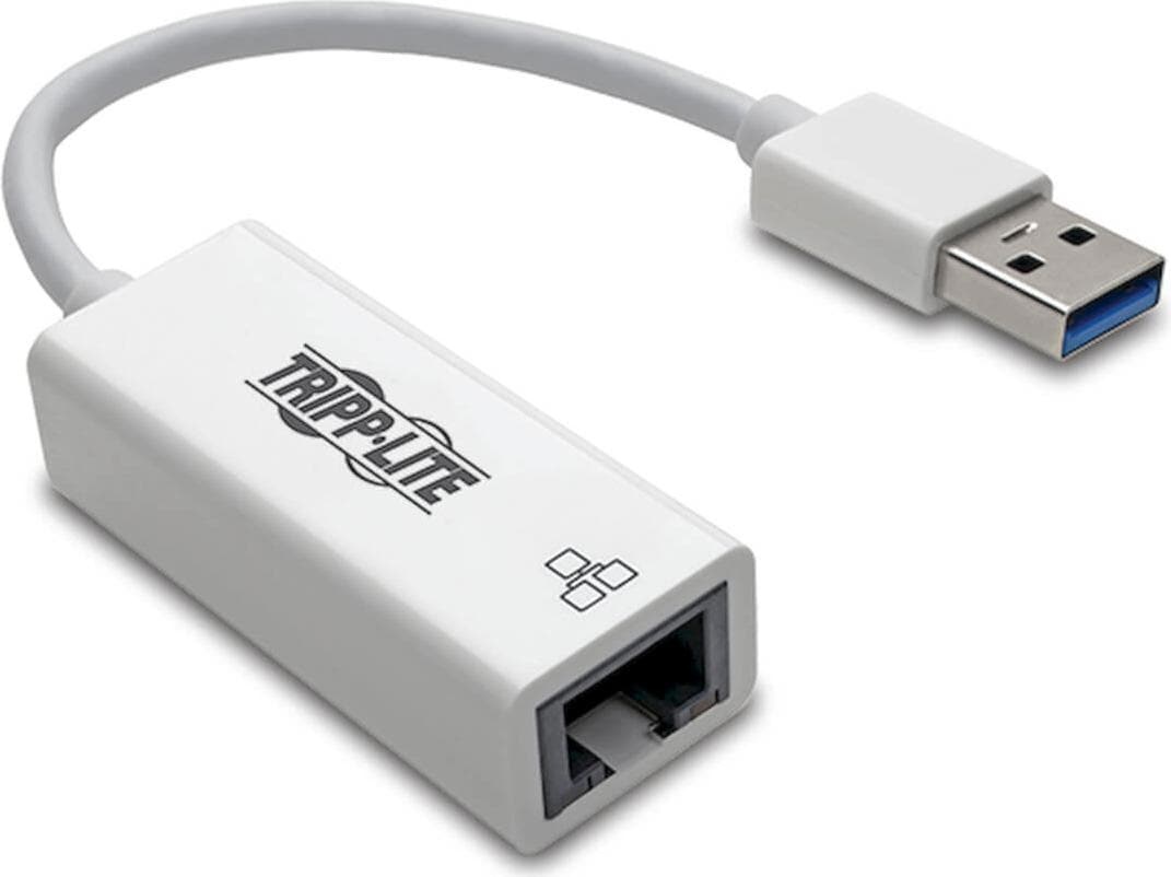 Eaton USB 3.0 to Gigabit Ethernet NIC Network Adapter 10/100/1000Mbps White (USB, RJ45 (1x)), Netzwerkadapter, Weiss