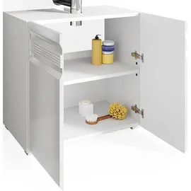 Vicco Waschbeckenunterschrank FREDDY Weiß hochglanz 60 x 56 cm,