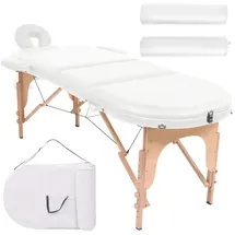 vidaXL Massageliege Massagetisch, Weiß